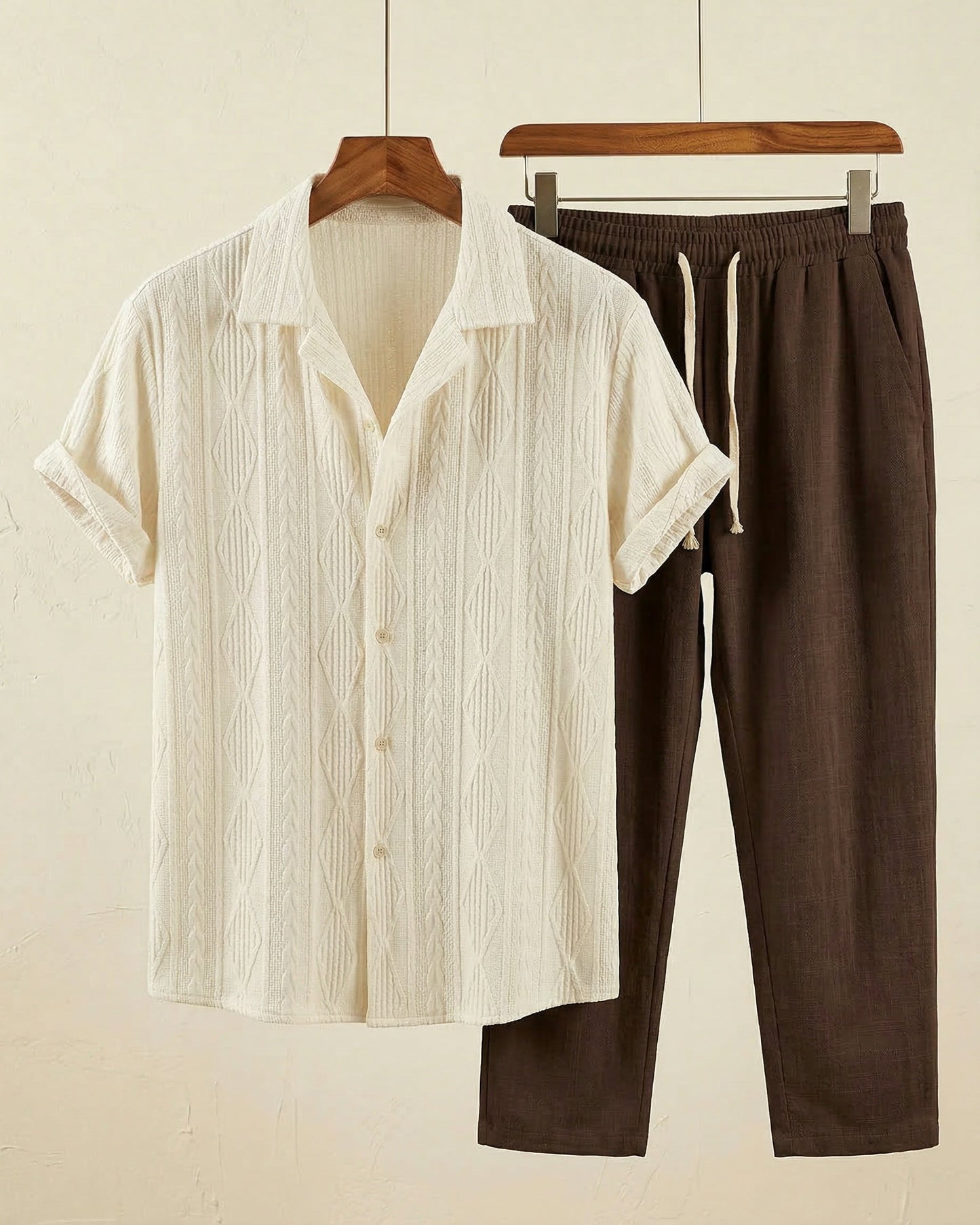 Renato Textured Shirt Set