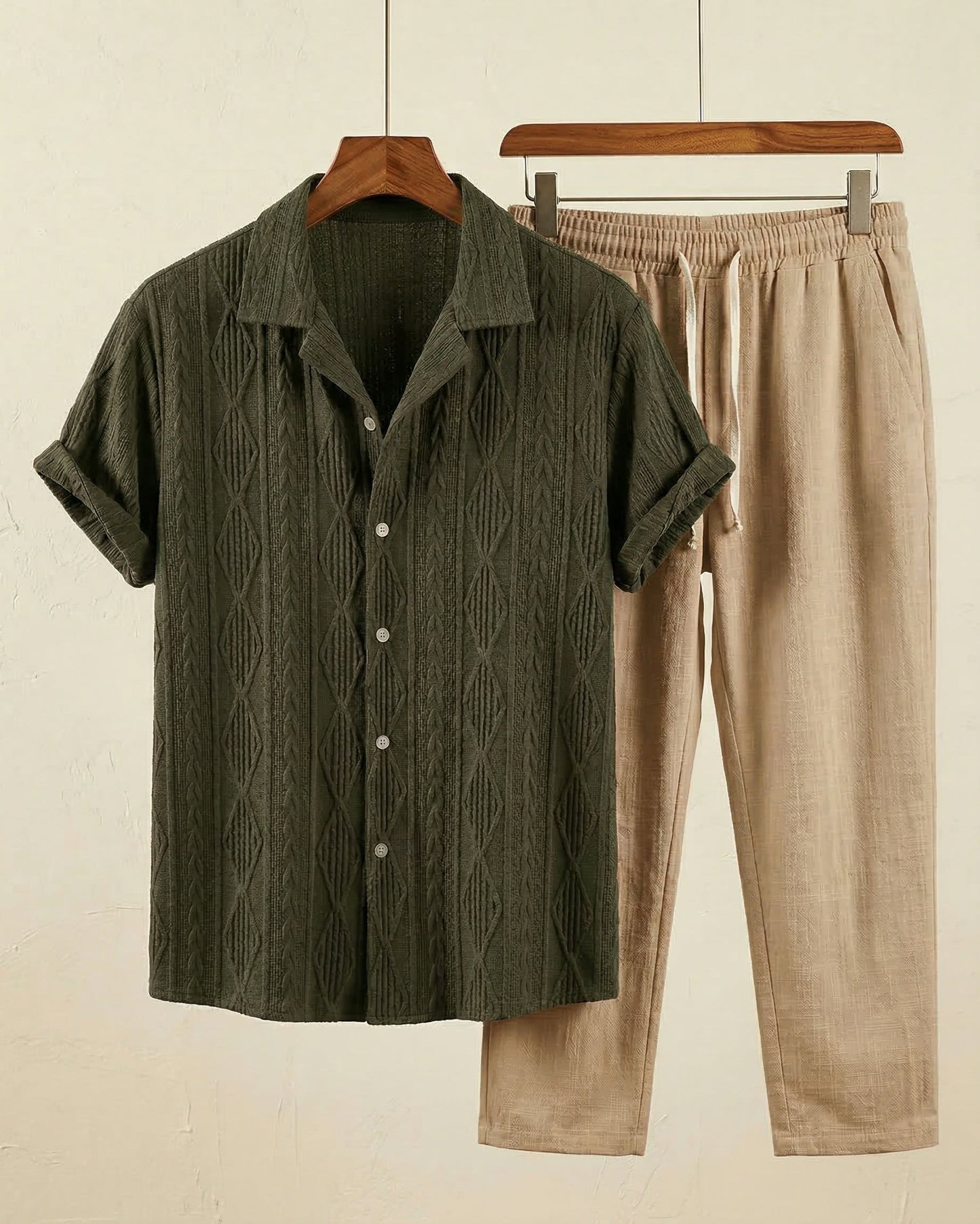 Renato Textured Shirt Set