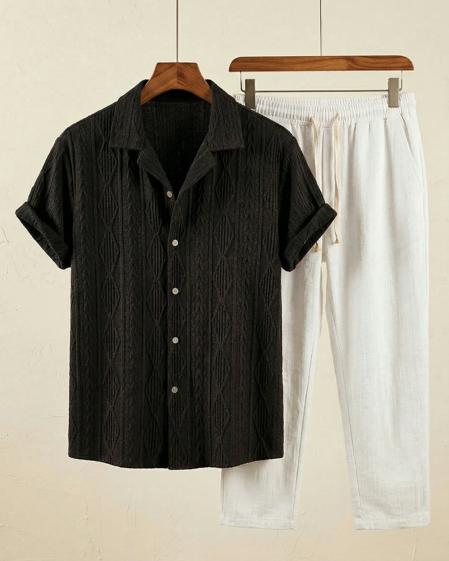 Renato Textured Shirt Set