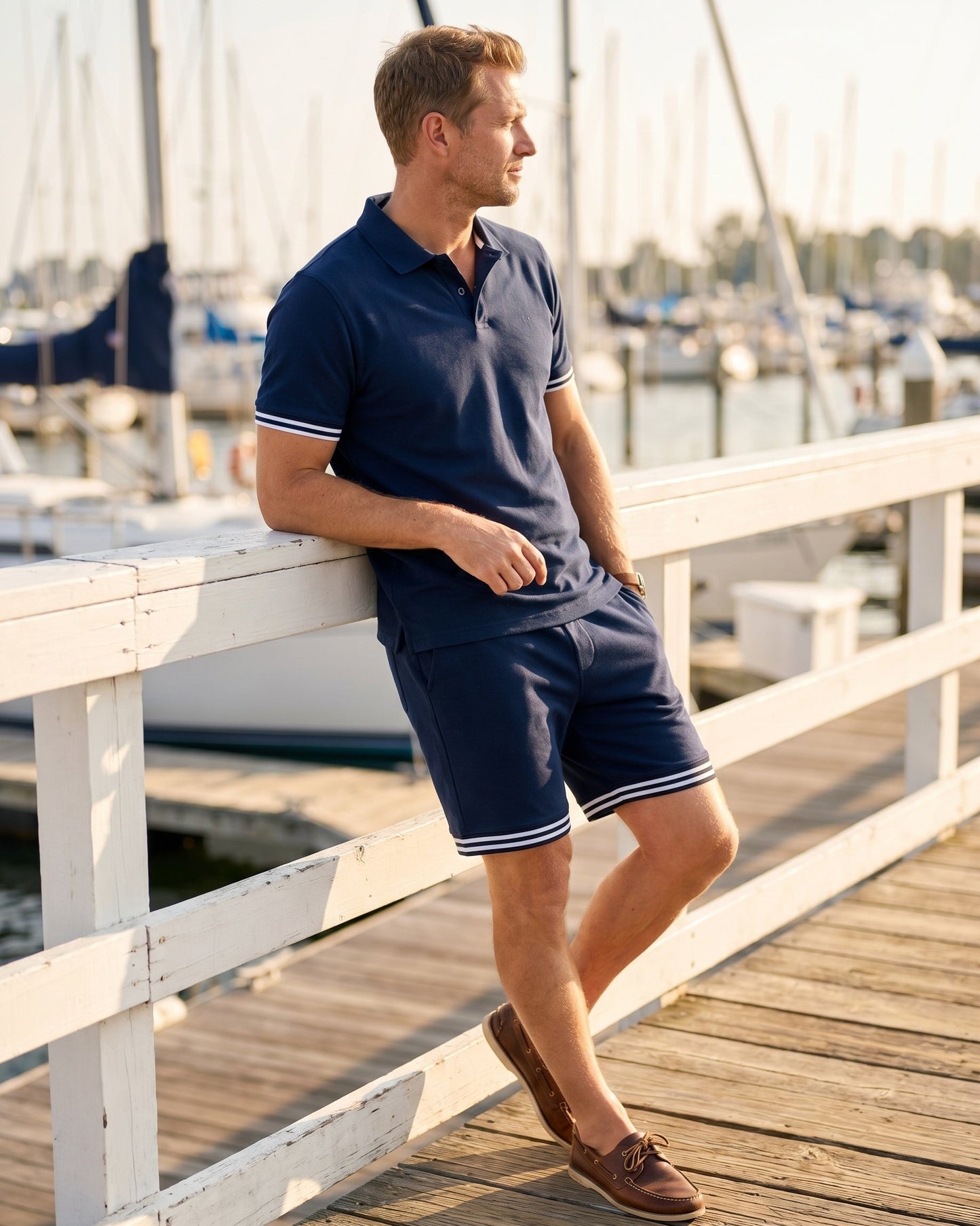 Nestor Polo and Shorts Set