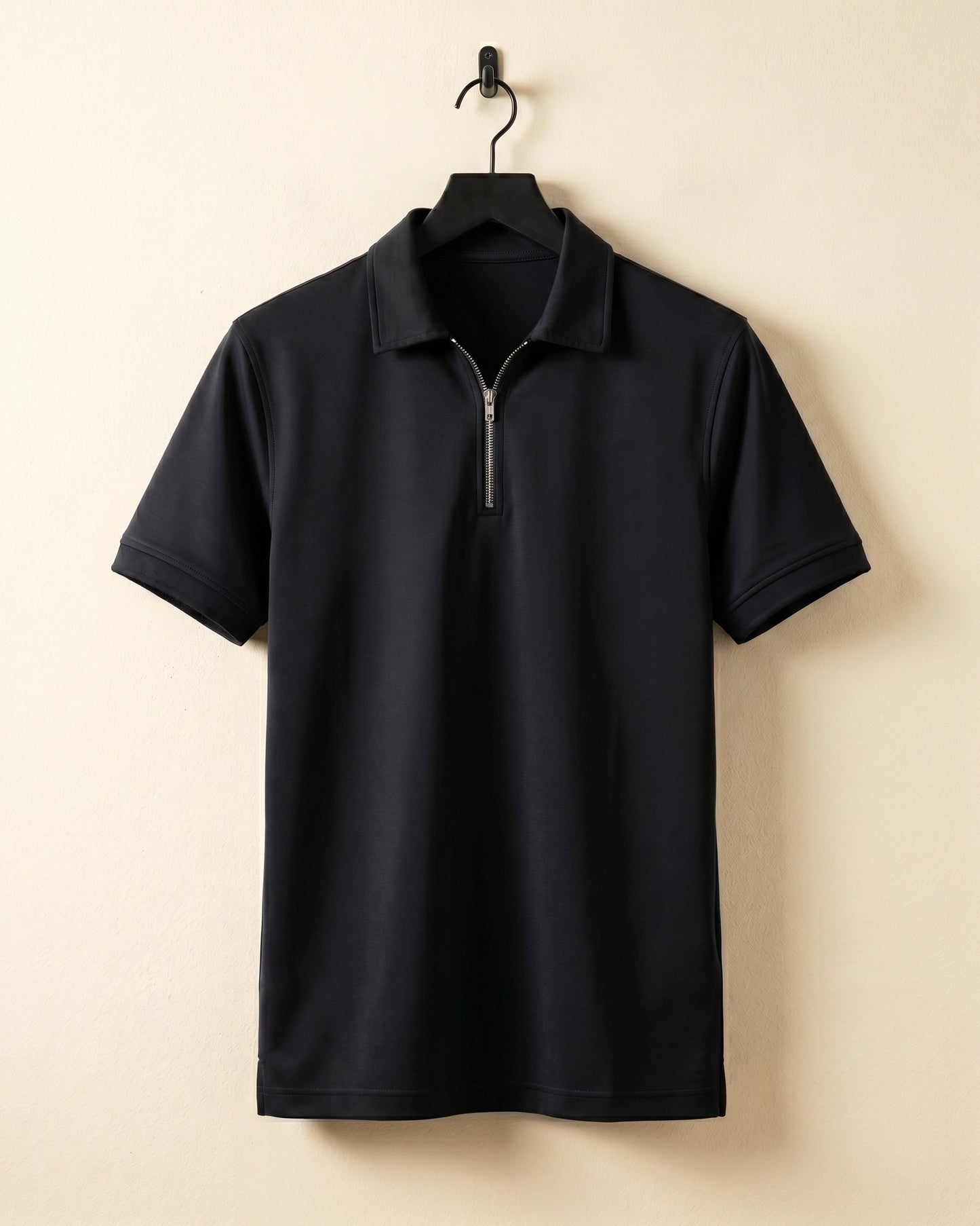 Alberto Cotton Blend Zip Polo